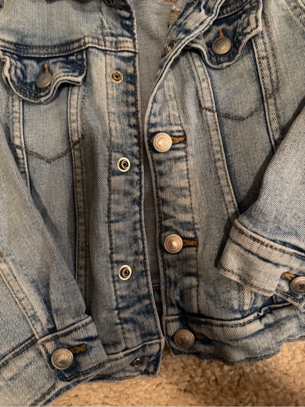 Old Navy Light Blue Denim Jean Jacket for Kids